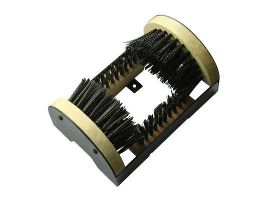 2.0mm Steel Black Coating Shoe Polishing Machine With PP Bristle
