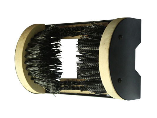2.0mm Steel Black Coating Shoe Polishing Machine With PP Bristle