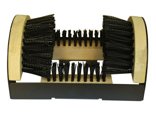 2.0mm Steel Black Coating Shoe Polishing Machine With PP Bristle