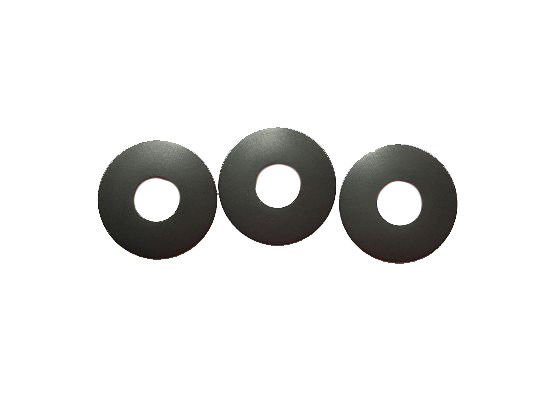 Low friction coefficient PTFE washer ring