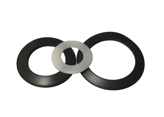 Shore hardness 60 filled PTFE piston rings , 100% testing PTFE fittings parts