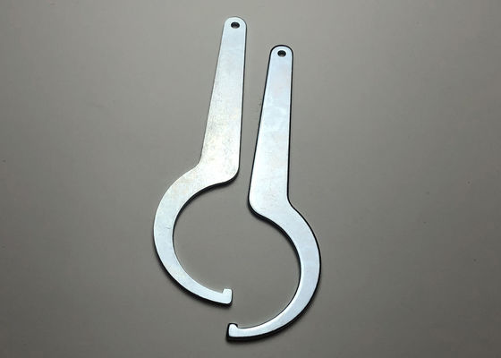 Galvanized Steel Bending Fishing Rod Spanner Metal Stamping Parts With Laser Cutting