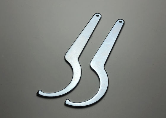 Galvanized Steel Bending Fishing Rod Spanner Metal Stamping Parts With Laser Cutting