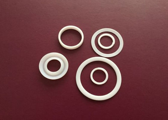 Filled PTFE Machining Plastic And Rubber Parts 25MPa PTFE Ring Gasket