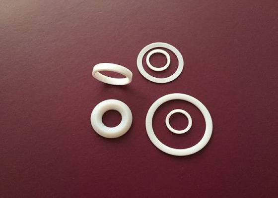 Filled PTFE Machining Plastic And Rubber Parts 25MPa PTFE Ring Gasket