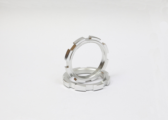 Stainless / Carbon Steel Slotted Grooved Lock Nut Round