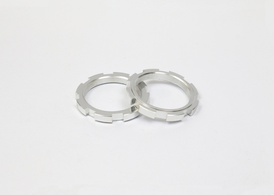 Stainless / Carbon Steel Slotted Grooved Lock Nut Round