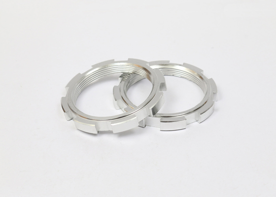 Stainless / Carbon Steel Slotted Grooved Lock Nut Round